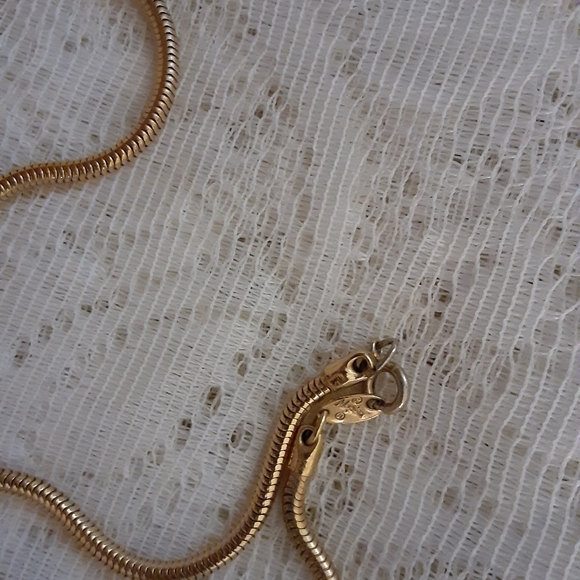 Napier Cream and Gold Pendent with Chain 24" Necklace - Picture 4 of 4